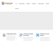Tablet Screenshot of institutoicaro.com.br